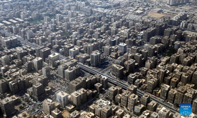 Aerial photo taken on Aug. 25, 2021 shows a view of Cairo, Egypt. (Xinhua/Ahmed Gomaa)  