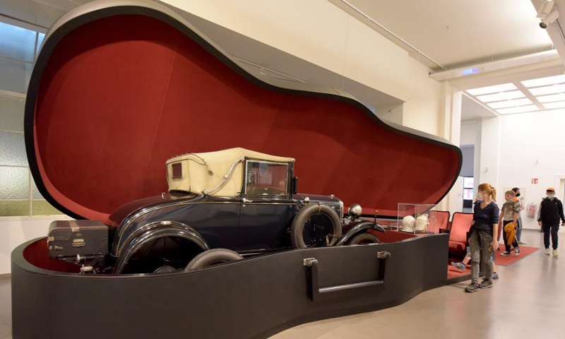 People visit Vienna Museum of Science and Technology in Vienna, Austria, on Aug. 31, 2021. Opened in 1918, Vienna Museum of Science and Technology, featuring the developments of technology and science and their contemporary effects on society, invites visitors to discover, experience and reflect on different fields of technology and the history of technology.Photo:Xinhua