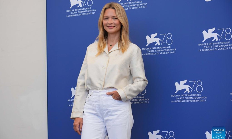 Main competition jury member Virginie Efira poses for photos during a photocall at the 78th Venice International Film Festival in Venice, Italy, on Sept. 1, 2021. The 78th Venice International Film Festival kicked off in the Italian lagoon city on Wednesday evening, amid still stringent anti-pandemic measures, and a large line-up that includes the world premiere of Pedro Almodovar's new film Parallel Mothers. Photo: Xinhua 