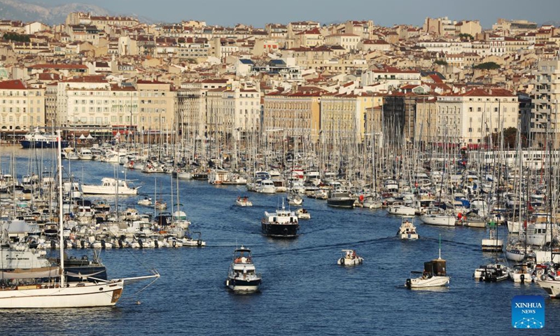 Photo taken on Sept. 5, 2021 shows the old port of Marseille, France.(Photo: Xinhua)