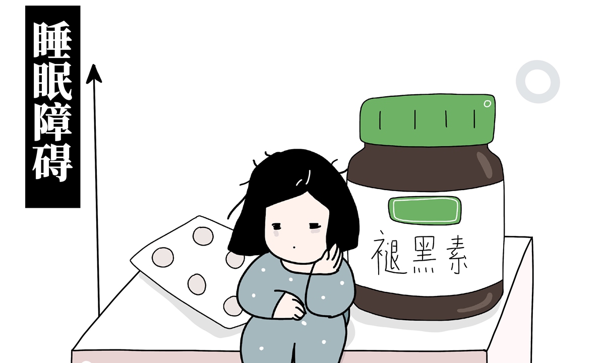 Melatonin and melatonin products in illustration. Photo: VCG