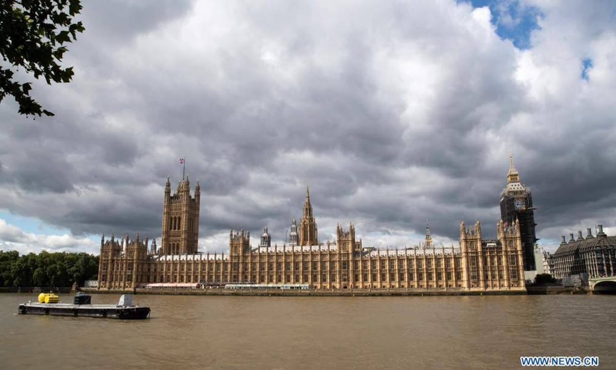 Photo taken on August 18, 2021 shows the Houses of Parliament in London, Britain. Photo: Xinhua