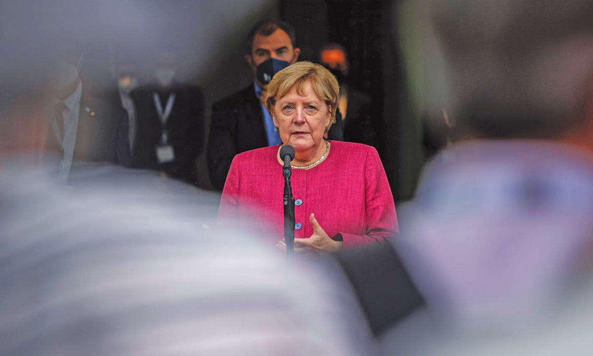 German Chancellor Angela Merkel Photo: VCG