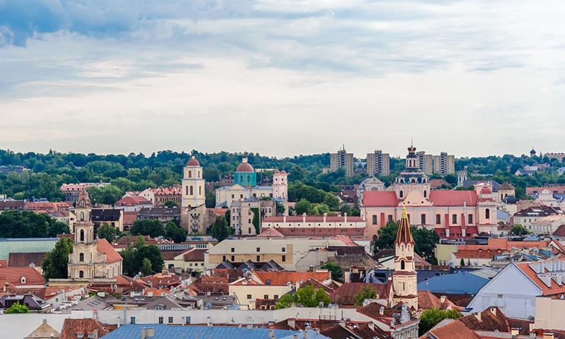View of Vilnius, capital of Lithuania Photo: VCG