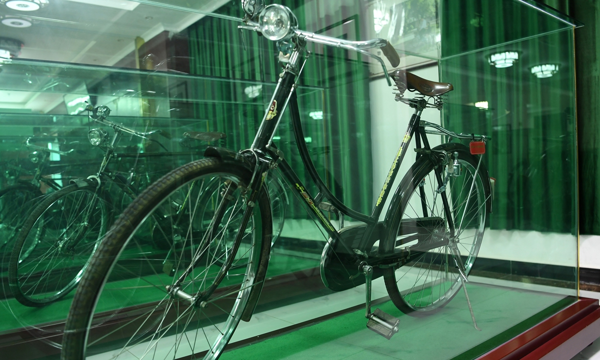 Bicycles on display at the museum founded by Chai Lin in Lanzhou, capital city of Northwest China's Gansu Province Photos: Xinhua 