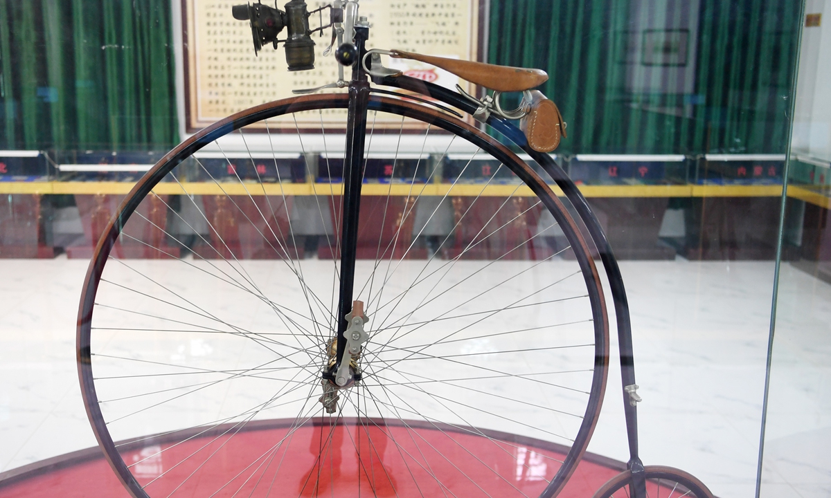 Bicycles on display at the museum founded by Chai Lin in Lanzhou, capital city of Northwest China's Gansu Province Photos: Xinhua 