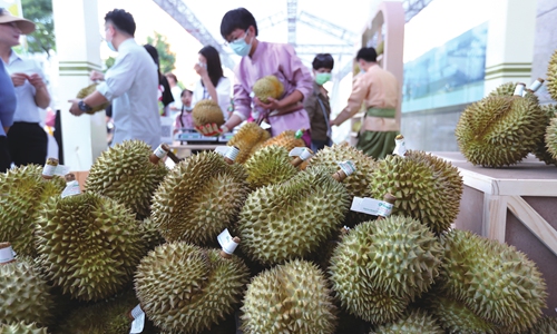 A culture fair promoting Thai food in Kunming,  Southwest China's Yunnan Province on July 7 Photo: IC