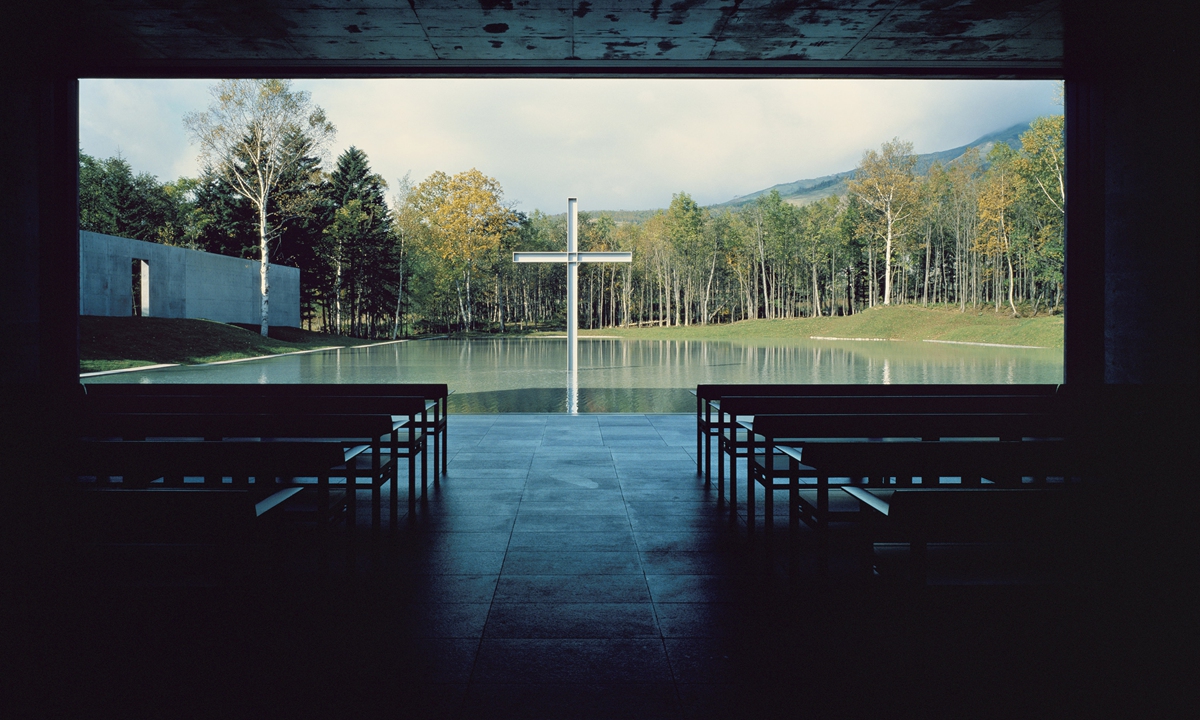 The Church of Water, one f the church trilogy desgined by Japanese architect Tadao Ando. Photo: Courtesy of Beijing Contemporary Art Foundation