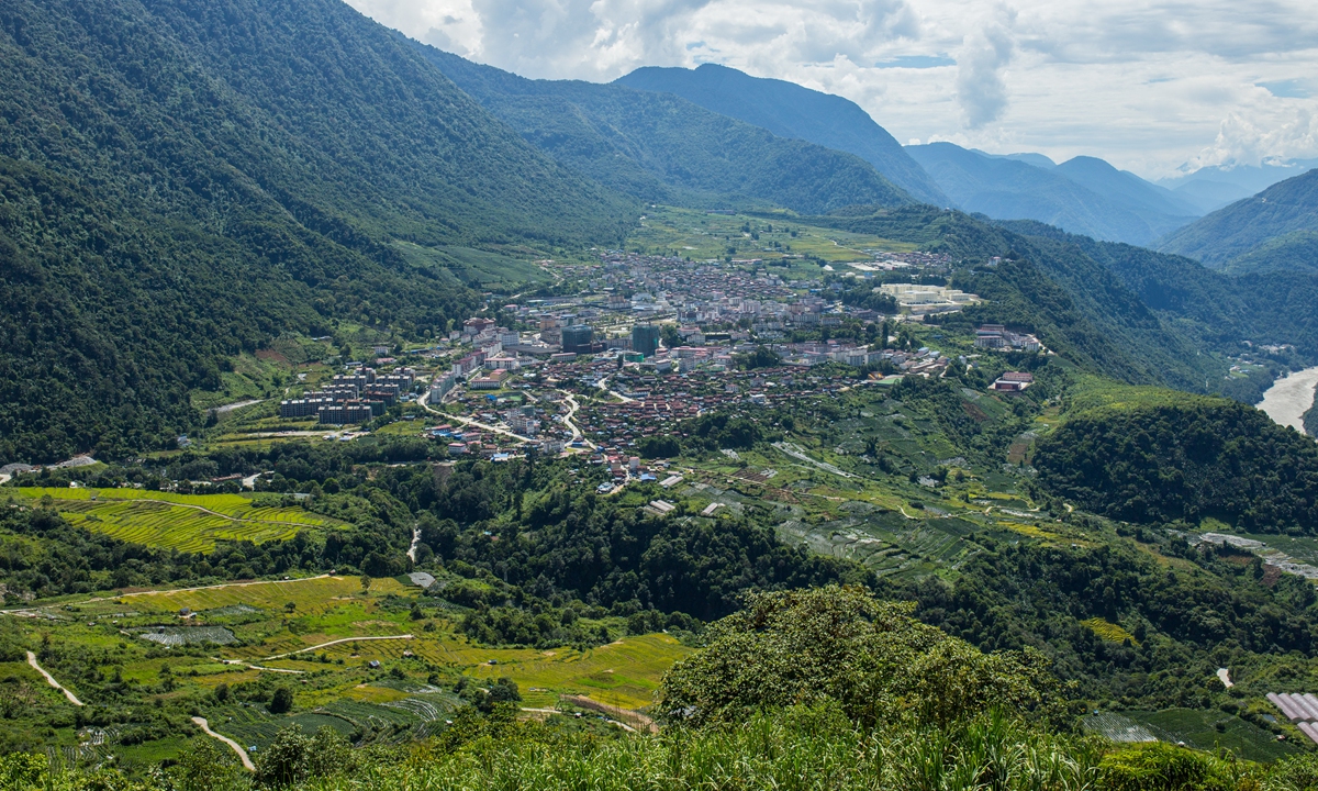The county town of Medog. Photo: Shanjie/GT