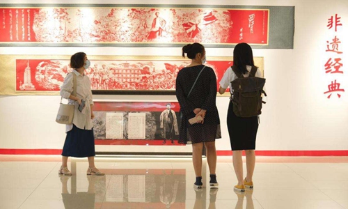 People visit the exhibition. Photo: Courtesy of Yang Lei
