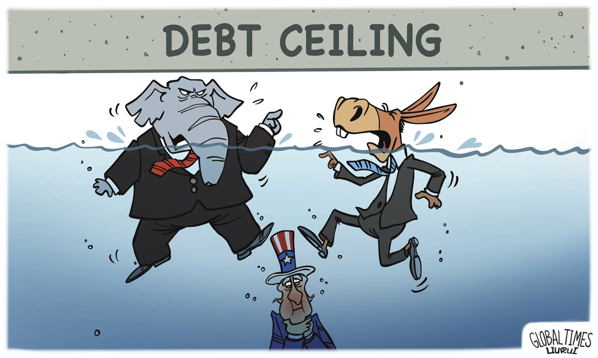 Debt ceiling Illustration: Liu Rui/Global Times