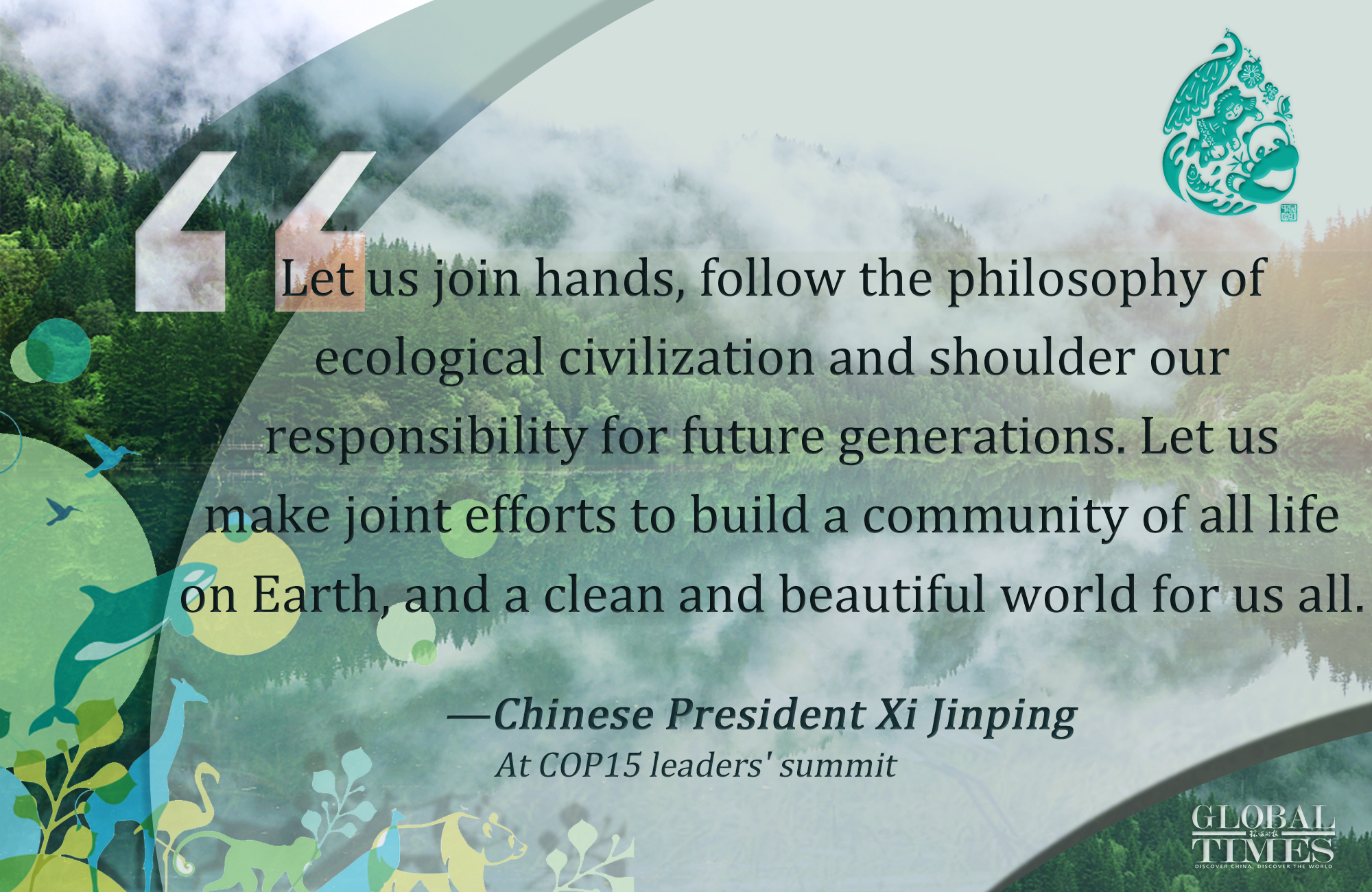 Highlights of Xi’ speech at COP15 leaders' summit Graphic: Yu Tianjiao/GT