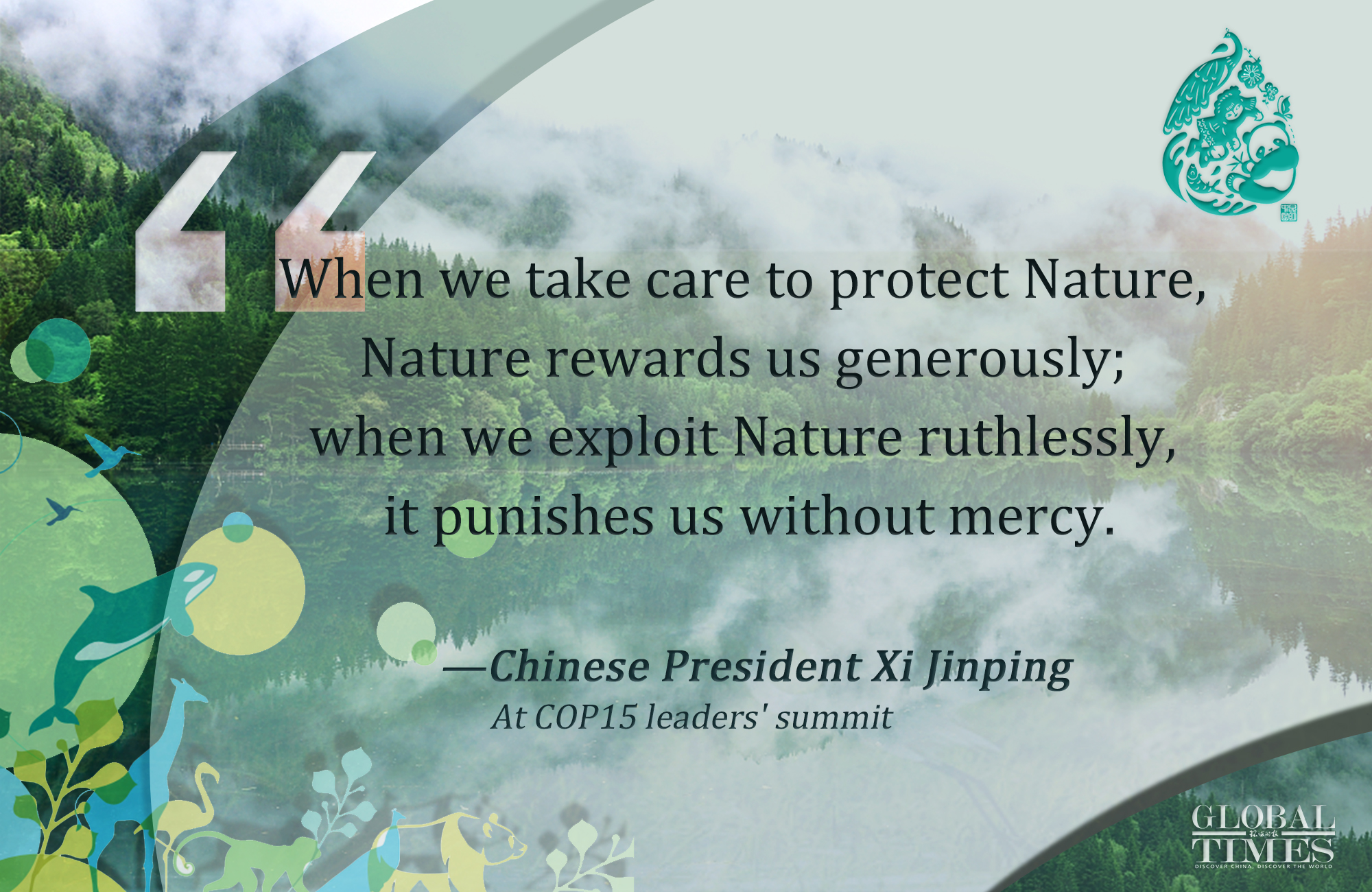 Highlights of Xi’ speech at COP15 leaders' summit Graphic: Yu Tianjiao/GT