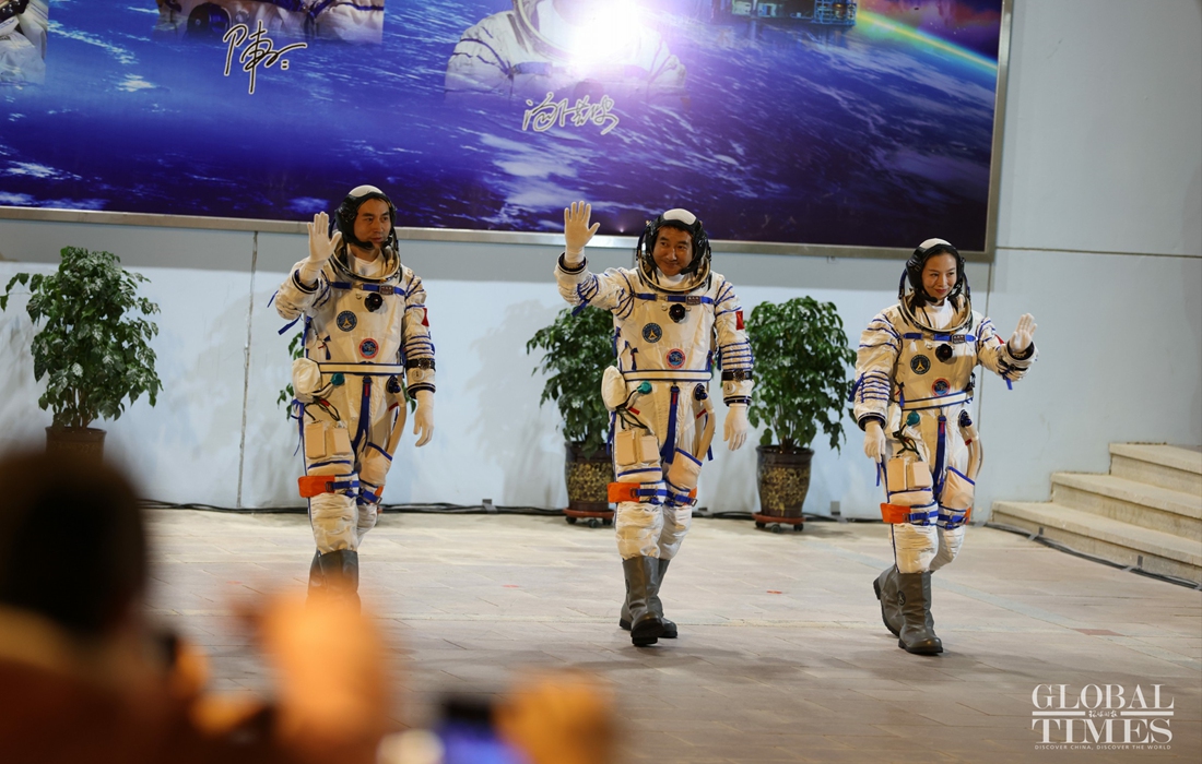 China successfully launches Shenzhou-13 manned spacecraft Photo:Deng Xiaoci/GT