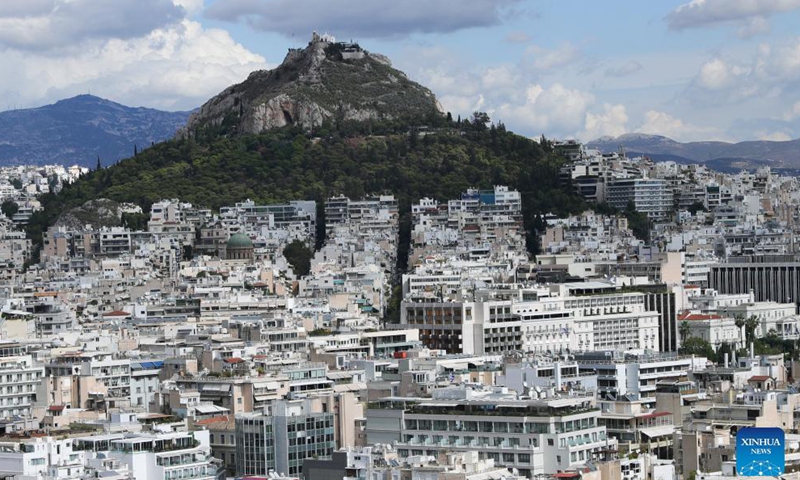 Photo taken on Oct. 12, 2021 shows the city of Athens in Greece.Photo:Xinhua