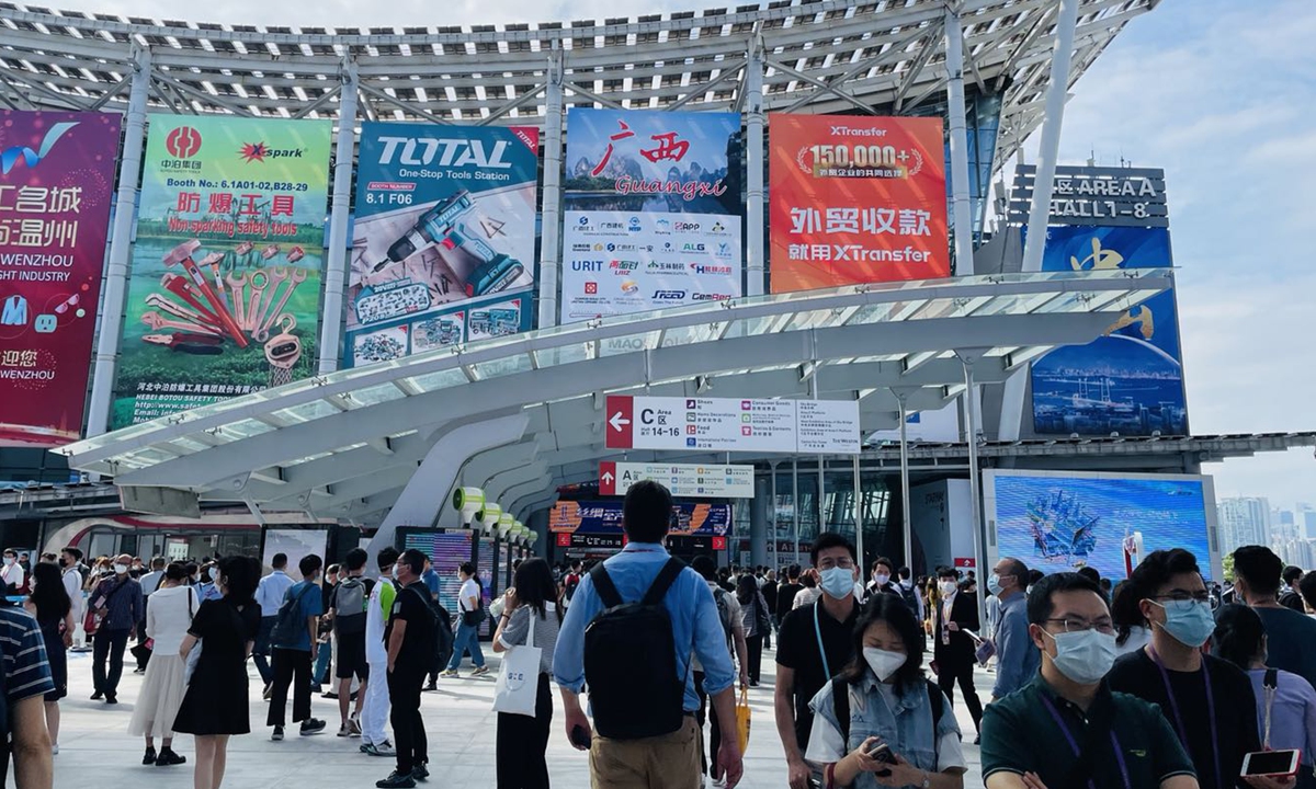 A view of the offline 130th Canton Fair in October 2021 Photo: Chi Jingyi/GT