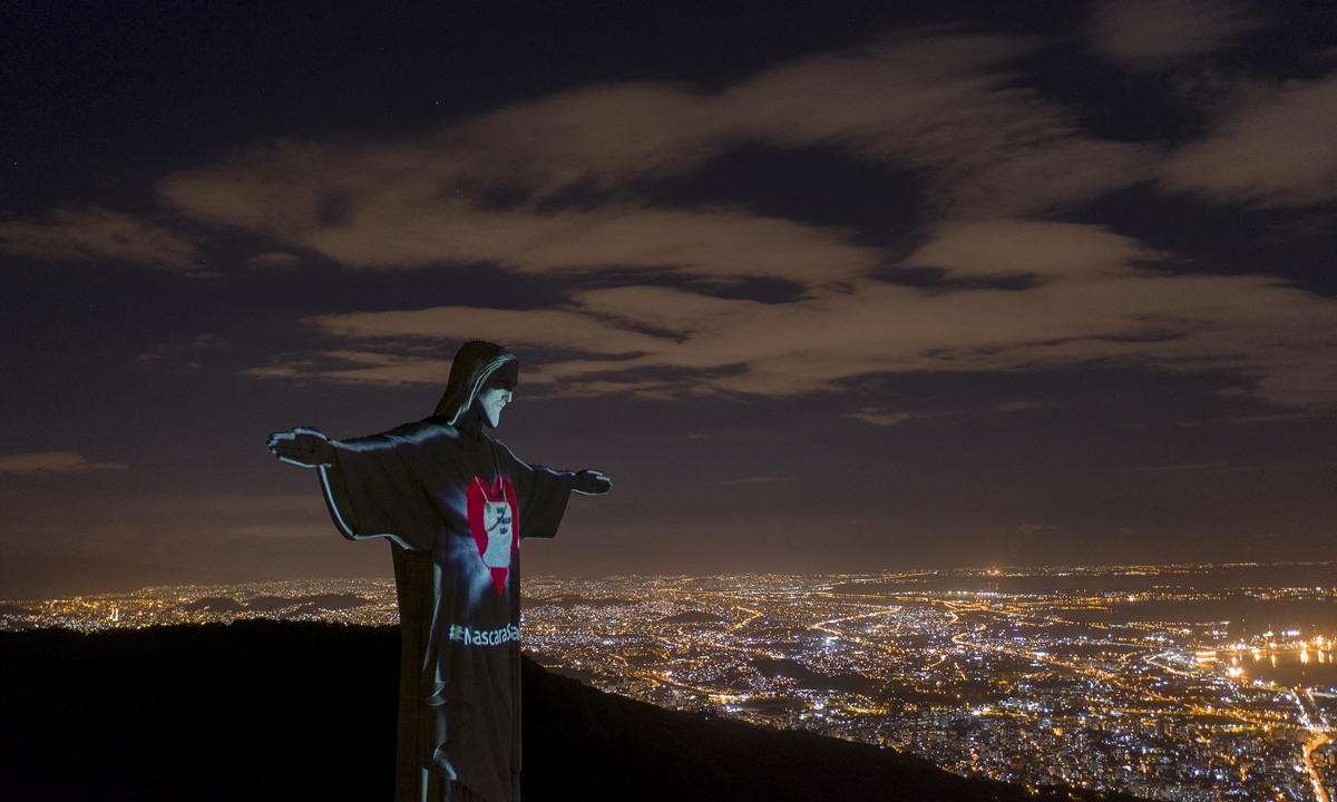 File photo of the Christ the Redeemer statue in Rio de Janeiro, Brazil. Photo: AFP