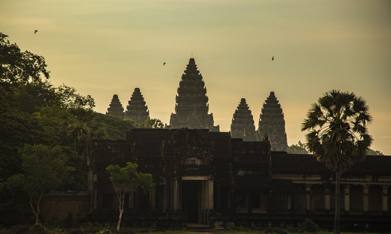 Photo taken on May 21, 2021 shows a view of the Angkor archeological park in Siem Reap, Cambodia.(Photo: Xinhua)