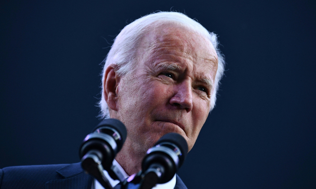 US President Joe Biden speaks at the dedication of the Dodd Centre for Human Rights at the University of Connecticut on October 15. Photo: AFP