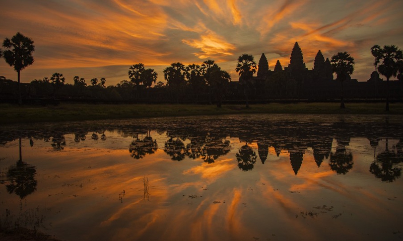 Photo taken on May 21, 2021 shows a view of the Angkor archeological park in Siem Reap, Cambodia.(Photo: Xinhua)