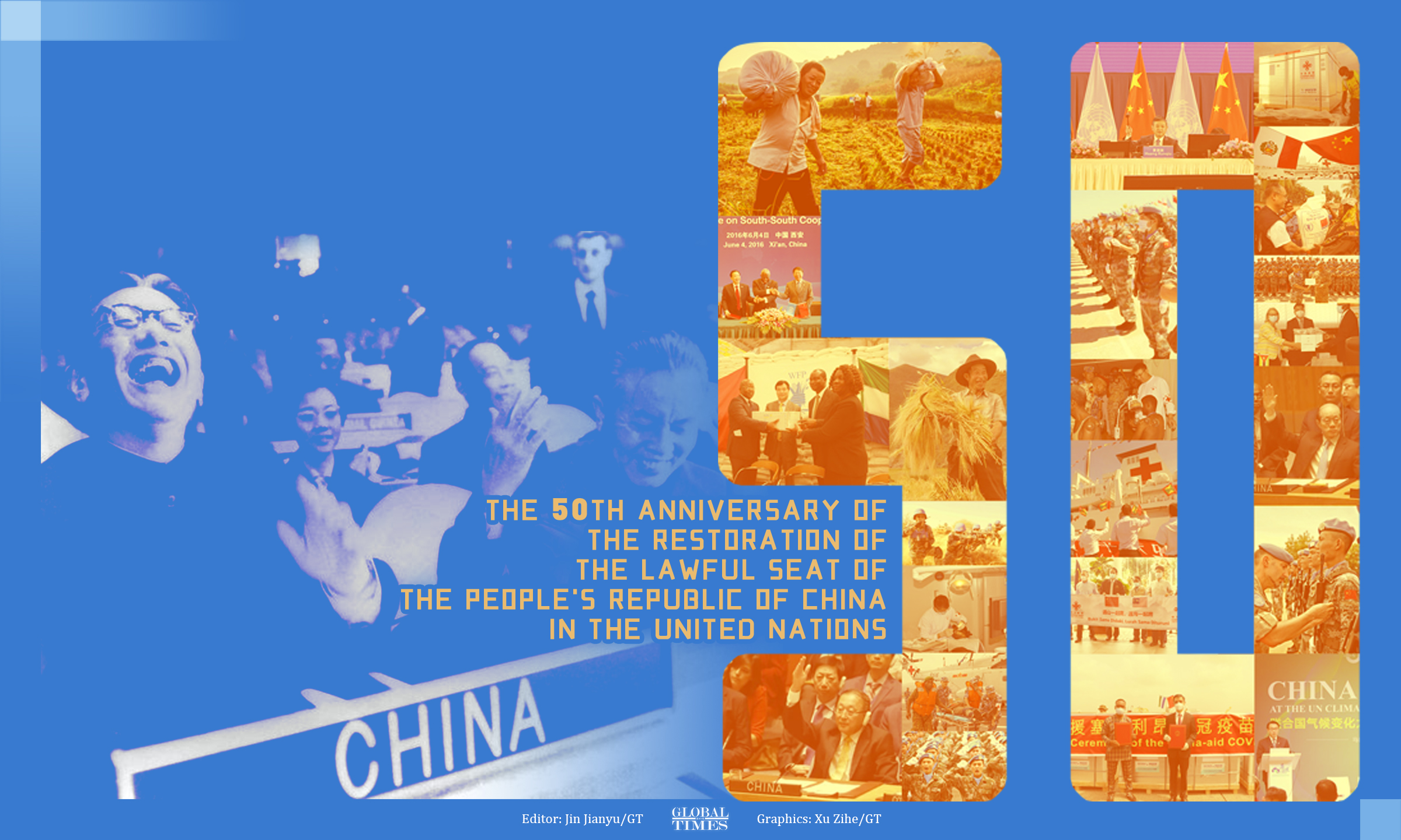 2021 marks the 50th anniversary of the restoration of the lawful seat of the People's Republic of China in the UN. These five decades have witnessed China's practice of multilateralism, full participation in and support for the cause of the UN. Graphic: Jin Jianyu and Xu Zihe/Global Times 