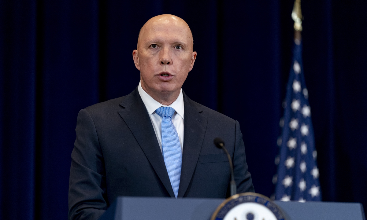 Australian Defense Minister Peter Dutton Photo: AFP