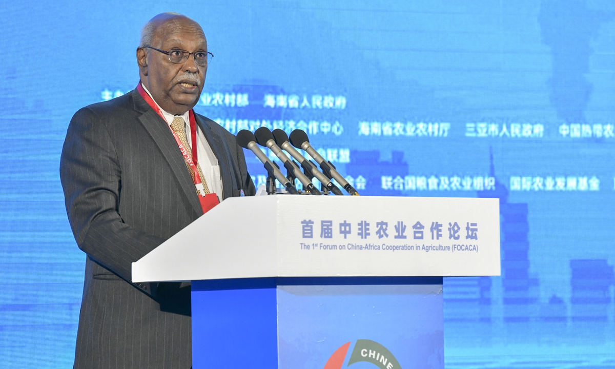 Ambassador of the African Union to China Rahamtalla Osman Photo: cnsphoto 