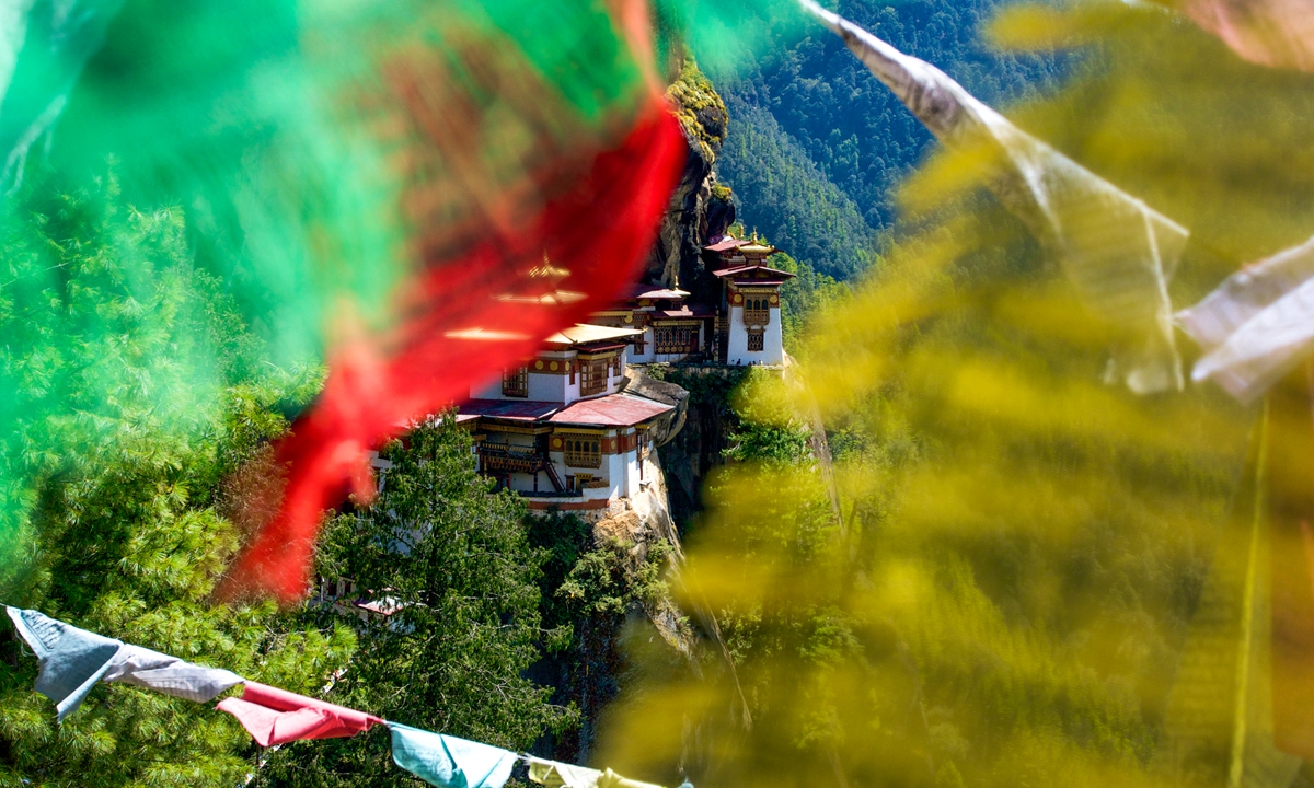 A view of Taktsang Palphug Monastery, the holiest Buddhist temple and a landmark in Bhutan. Photo: AFP