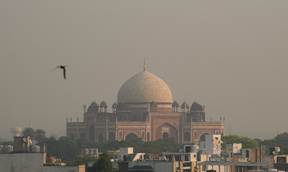A view of Humayun's Tomb at Nizamuddin on October 20, 2021 in New Delhi, India. Photo: VCG
