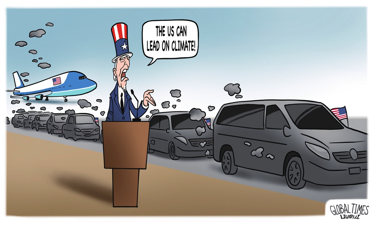 Climate hypocrite Illustration: Liu Rui/GT