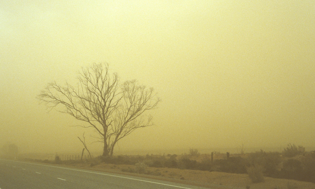 Dust storm, making the day into night, Northern Wheat belt, Western Australia  Photo: VCG
