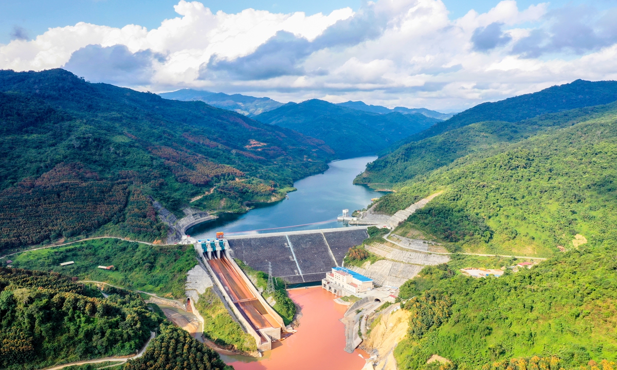 Nam Ou 6 hydropower plant of the Nam Ou River Cascade Hydropower Project in Laos Photo: Courtesy of PowerChina  