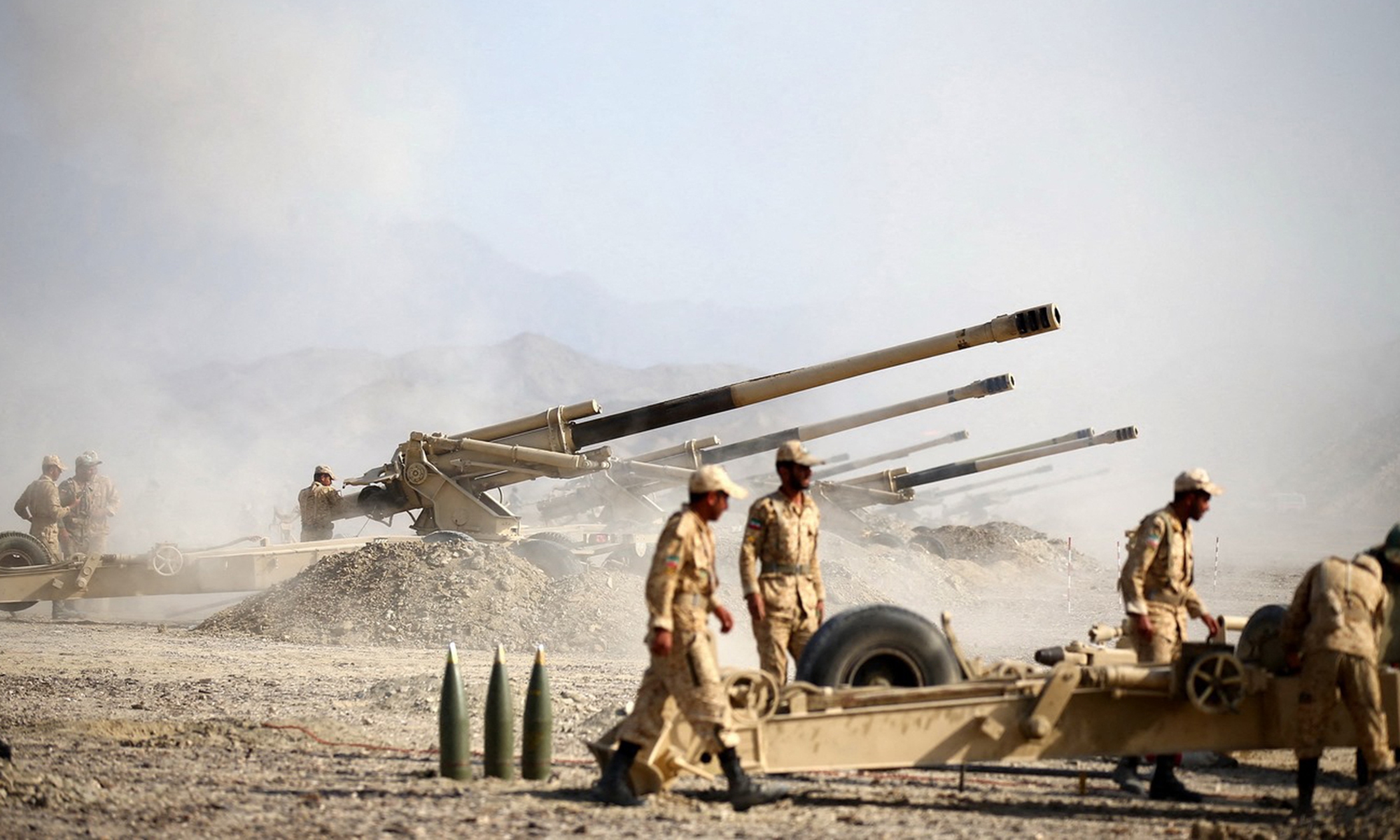 Massive military drill