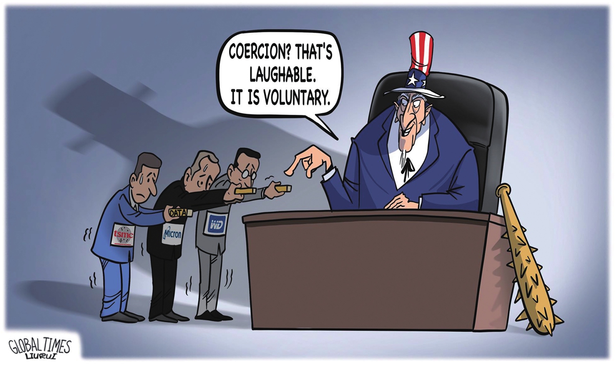 'Voluntary' cooperation Illustration: Liu Rui/GT