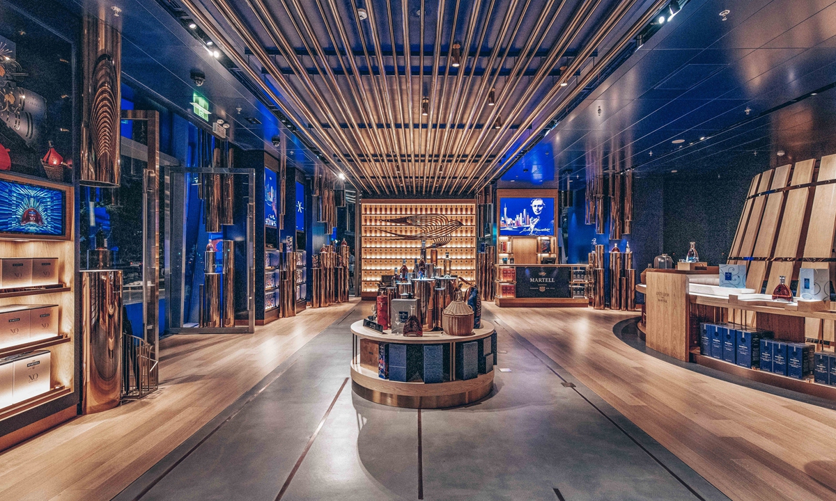 The flagship store of L'Atelier Martell in Guangzhou, capital of South China's Guangdong Province Photos: Courtesy of Pernod Ricard