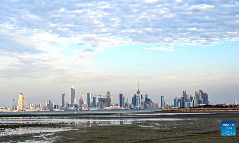 Aerial photo taken on Nov. 14, 2021 shows the city view in Kuwait City, Kuwait.Photo:Xinhua