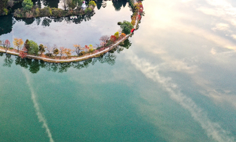 Scenery of Nanjing Qianhu Park in morning light Photo: Xinhua