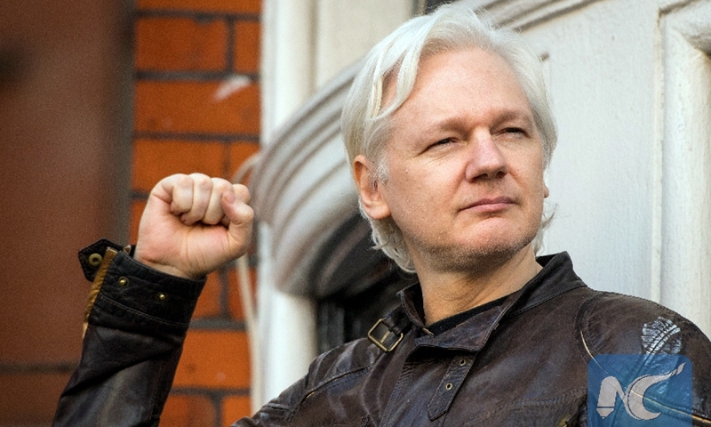 Assange Photo:Xinhua