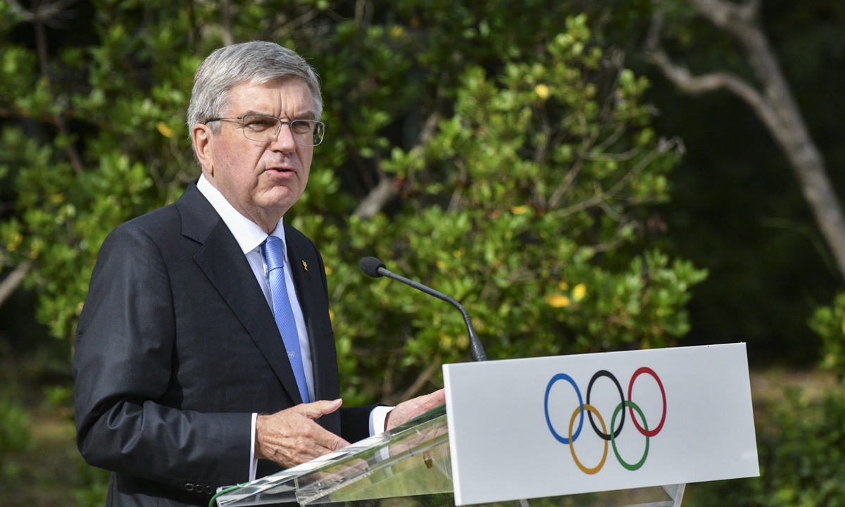 President of the International Olympic Committee Thomas Bach Photo: AFP