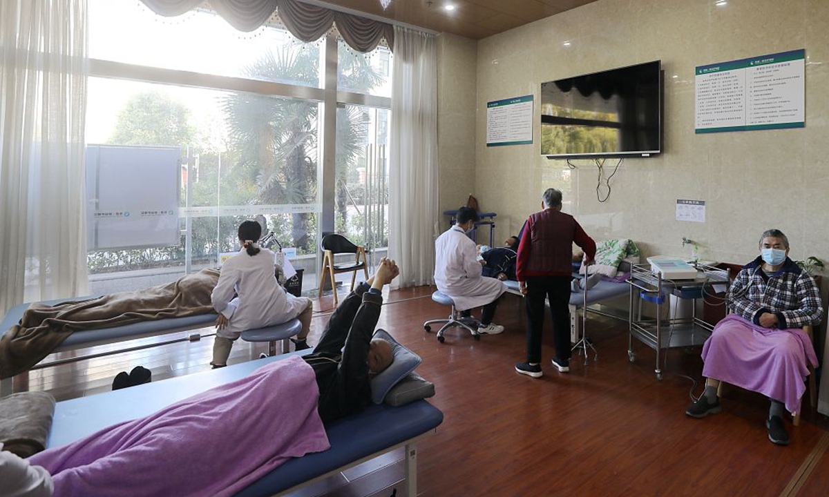 A care center for the elderly in Hefei, East China's Anhui Province Photo: VCG