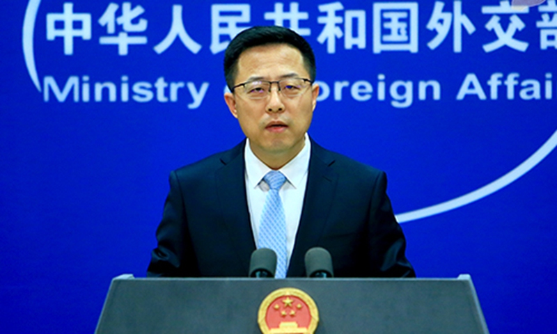 Chinese Foreign Ministry spokesperson Zhao Lijian Photo: fmprc.gov.cn 