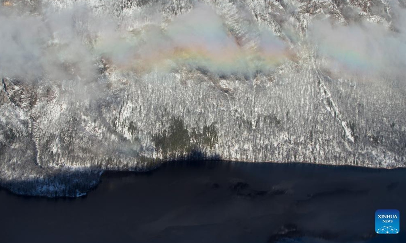Photo taken on Dec. 7, 2021 shows the winter landscape of Lake Bohinj in Triglav National Park, Slovenia.Photo:Xinhua