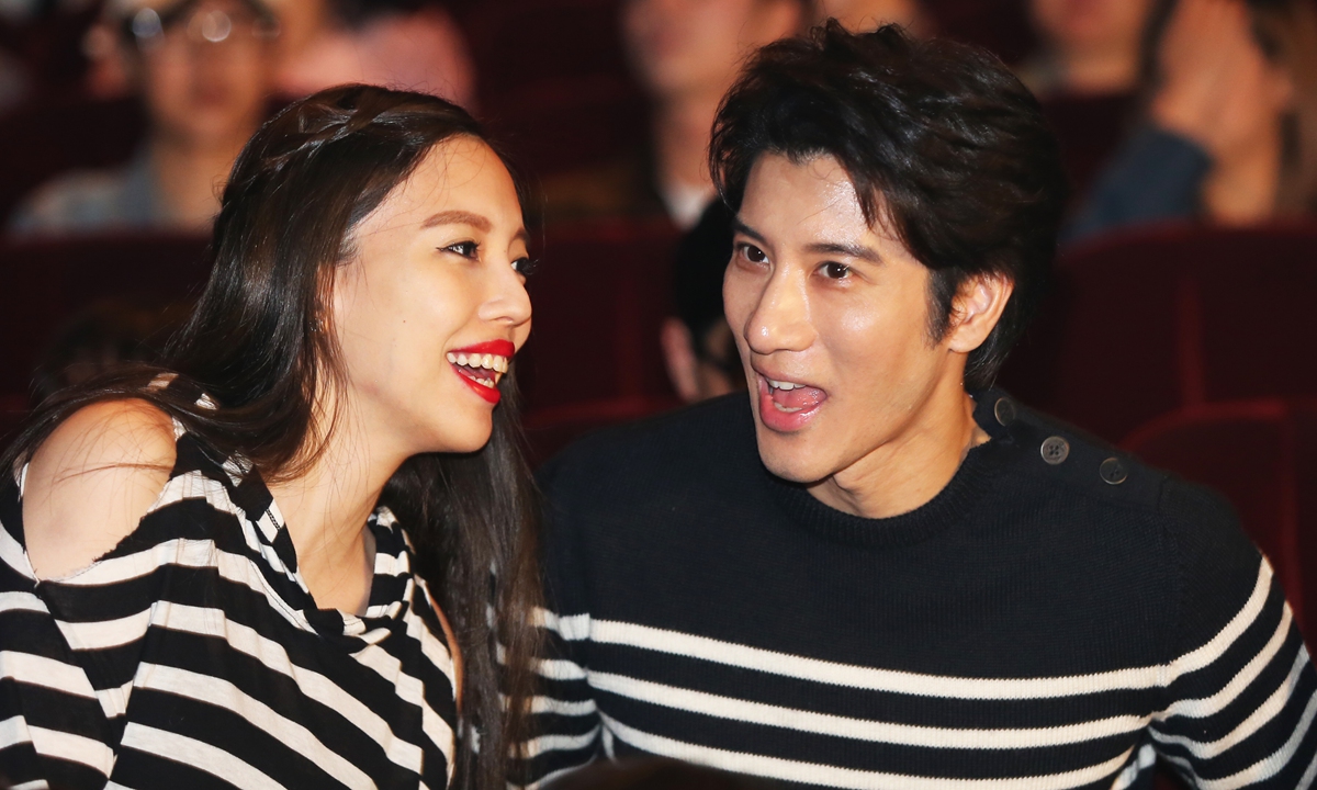 Chinese-American singer-songwriter Wang Leehom (right) and his ex-wife Li Jinglei Photo: VCG 