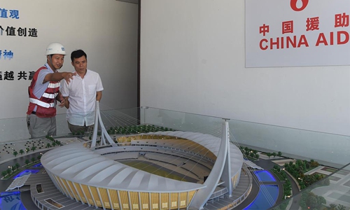 China-assisted Cambodian stadium  Photo:CFP