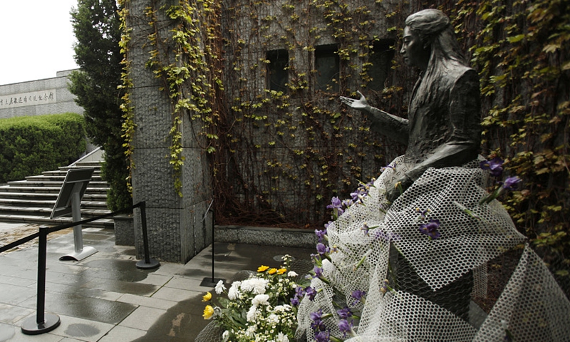 Statue of Iris Chang at the Memorial Hall of the Victims in Nanjing Massacre, Nanjing, East China's Jiangsu Province Photo: VCG