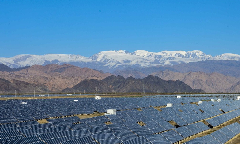 Photo shows a photovoltaic power plant in Hami, northwest China's Xinjiang Uygur Autonomous Region. File photo: Xinhua