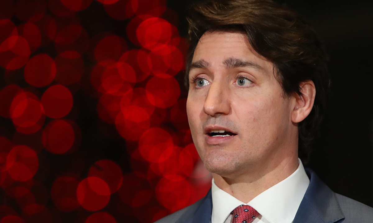 Justin Trudeau, Canada's prime minister, speaks during a news conference in Ottawa, Ontario, Canada, on December 15, 2021. Photo: VCG