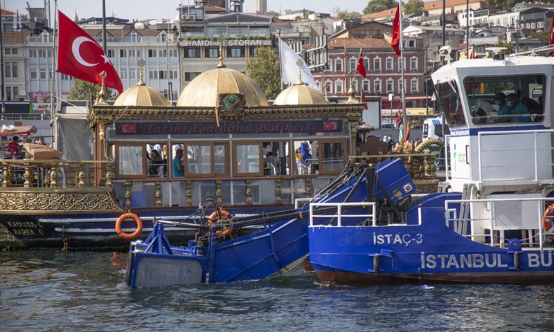 Ports in Istanbul are seen in the picture.(Photo: Xinhua)