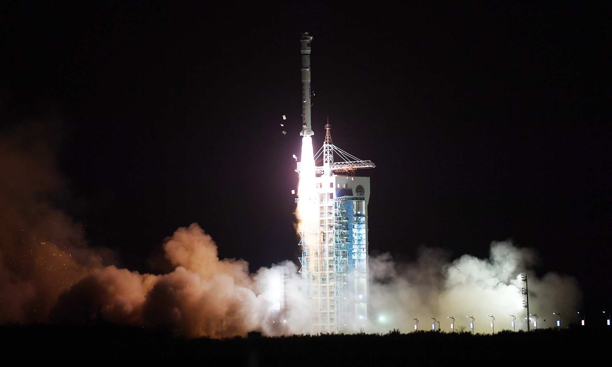 China successfully sends the Tianhui-4 satellite into space from the Jiuquan Satellite Launch Center in the northwest of the country on December 29, 2021. The launch marked the 404th mission of the Long March series carrier rockets. Photo: VCG