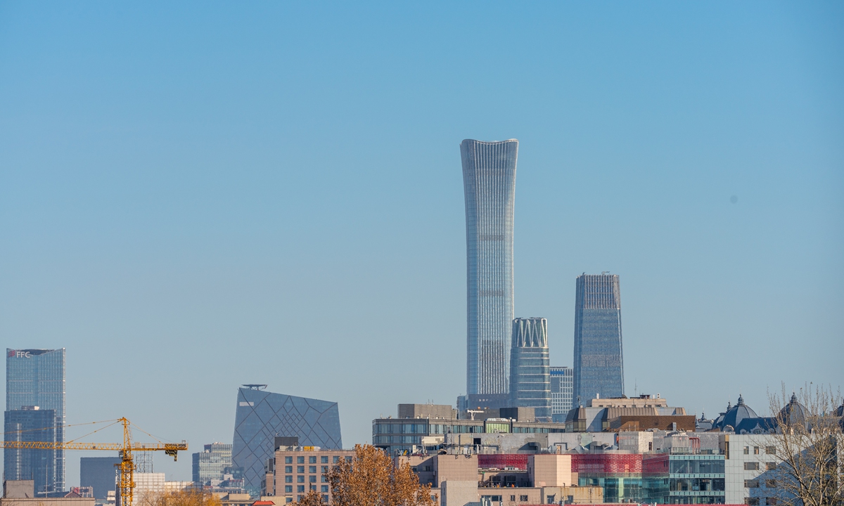A view of Beijing CBD.Photo:IC